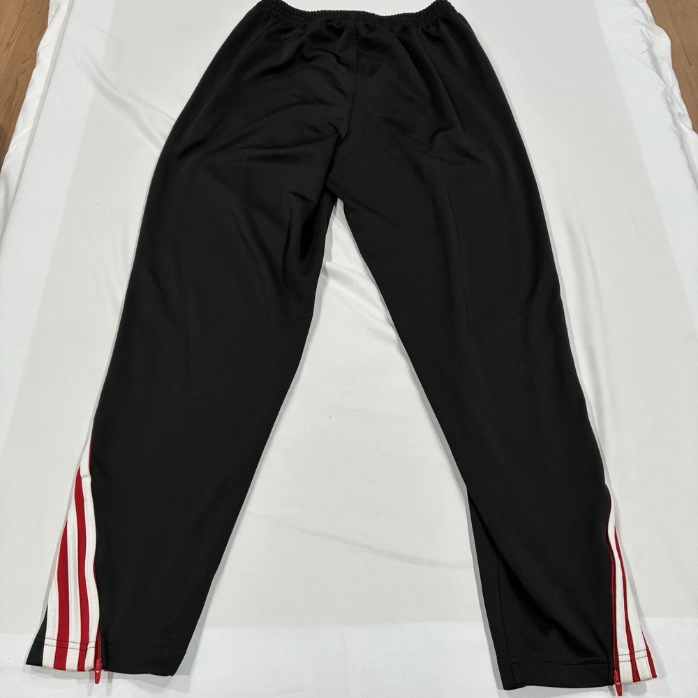Adidas Performance Soccer Pants Running Active Ankle Zip Men's Medium Black Red